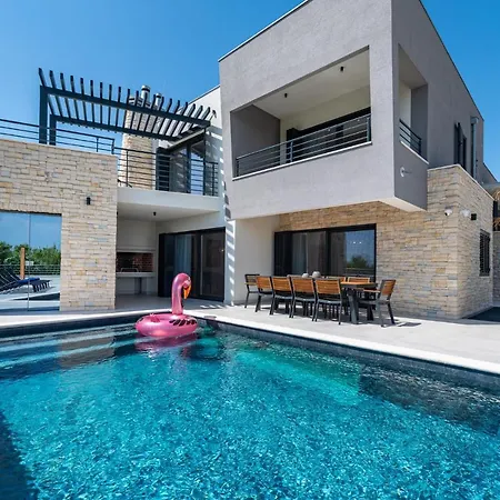 Villa Roca With Heated Pool And Sauna Privlaka  Exterior photo